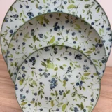 Platos decoupage para regalar arándanos