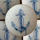 Platos decoupage para regalar anclas