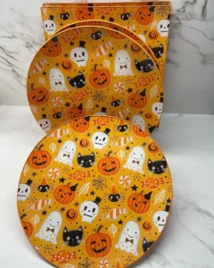 Platos decoupage para regalar Halloween