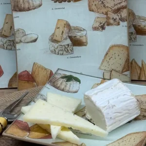 Platos decoupage para regalar quesos franceses