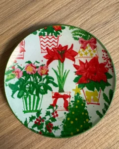 Platos decoupage para regalar León muérdago