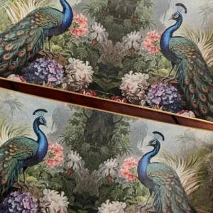 Platos decoupage para regalar León pavos reales