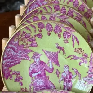 Platos decoupage para regalar toile oriental