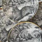 Platos decoupage para regalar León jungla