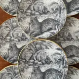 Platos decoupage para regalar León jungla