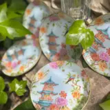 Colección Jardín de Oriente Platos decoupage para regalar Jardín de oriente