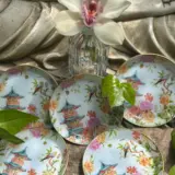 Platos decoupage para regalar León Jardín de oriente