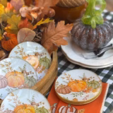 Platos decoupage para regalar calabazas
