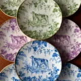 Platos decoupage para regalar perros de caza