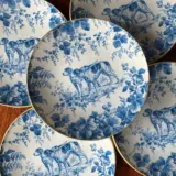 Platos decoupage para regalar León perros de caza