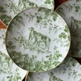 Platos decoupage para regalar perros de caza