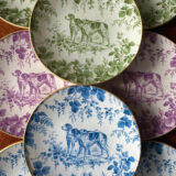 Platos decoupage para regalar perros de caza