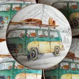 Platos decoupage para regalar León perros de caza