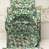 Platos decoupage para regalar León pajarito por Navidad