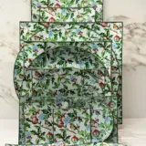 Platos decoupage para regalar pajarito por Navidad